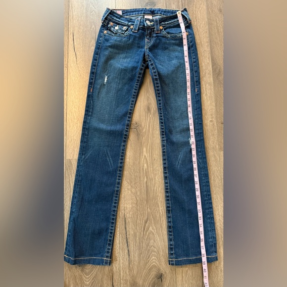 True Religion Dark Wash Billy Flap Pocket Jeans Size 26 - Picture 11 of 12